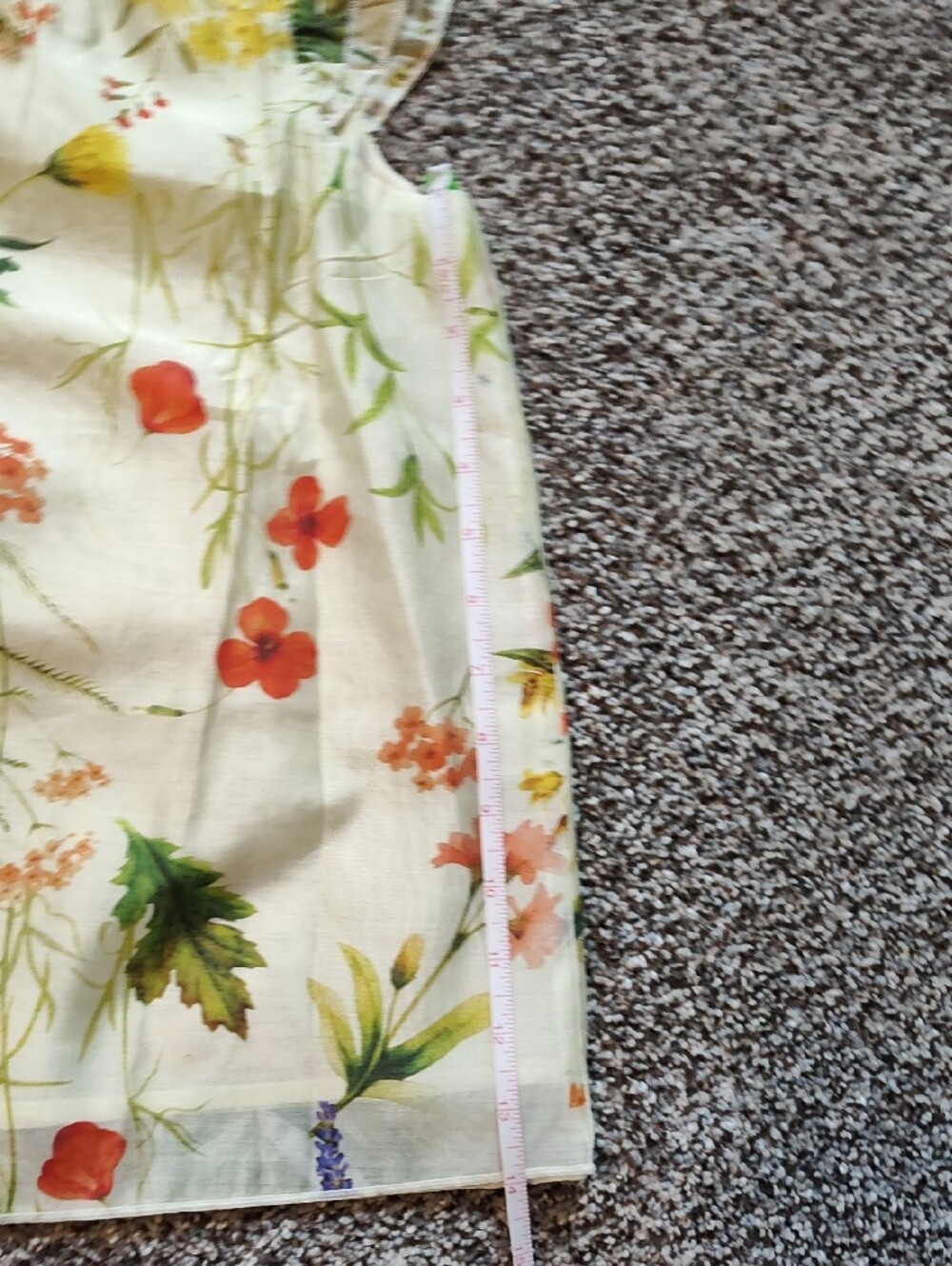 Bailey 44 Cream Floral Tie-Front Ruffle Sleeve Top - Picture 5 of 9